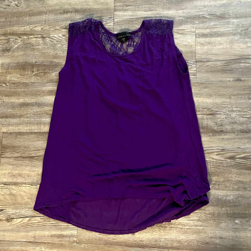 Purple blouse Attention brand size Medium
